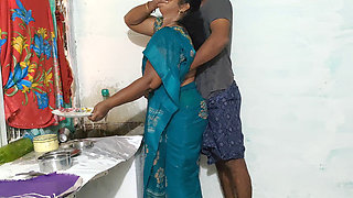 Stepaunty Was Cleaning the Dishes in the Kitchen Wearing a Saree and I Went Behind Her and Tied Her up and Had Sex with Her