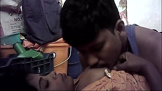 Indian Wife Big Boobs Kissing