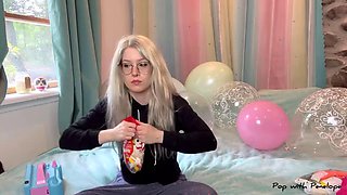 Blowing up over 25 Balloons then Nail Popping them All!