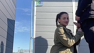 Frankfurt, Above the Dächern Cumshot Face, Mouth