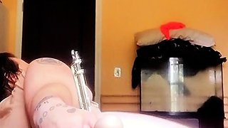 Milky ass solo hoe anally toys