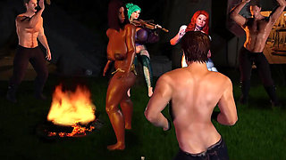 A struggle with sins - gameplay - roleplay - Tia -wife dance with stranger in party and gets fuck infront of stranger