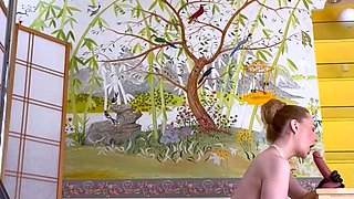 Amateur blondie solo anal masturbation