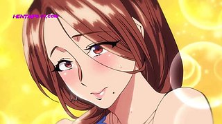 Brunette Milf Public vibrator hentai animation