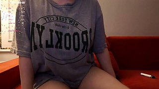 This large amateur cam girl has some very big boobs