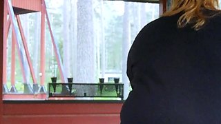 blond and her solo masturbation