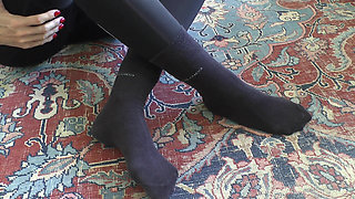 Your Owner - Black Socks Need to Be Cared for! Vacuum Cleaner and Refreshment! POV, JOI, Lady Victoria Valente