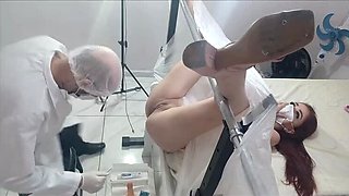 Young Latina Gynecologist Uses Numbing Gel to Examine 19-Year-Old Patient
