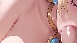 Princess Peach Rewards You with Sex for Saving Her! Super Mario 3D Hentai Sex Uncensored