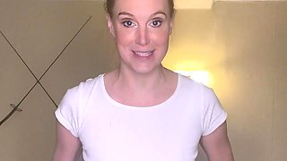 Cute amateur brunette naughty in solo jerking show on camera