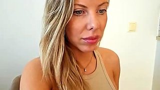 Blonde MILF with Big Boobs Playing Cam Free Porn