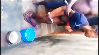 Neighborhood Girl Zenex Fucked Hard in Unfinished House Corner - Doggy Style & Missionary Sex