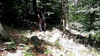 Kinky Couple Caught Playing in the Woods