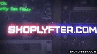 Little mexican young shoplifter busted by a Big Dick lp officer