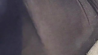 Footjob with Stocking Feet From Latina