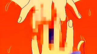 She spreads her legs and begs him to insert and remove his penis from her anus, which then cums inside her.