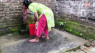 Desi Bhabhi First Time Anal with Brother-in-Law - Tight Pussy Fucking Outdoor