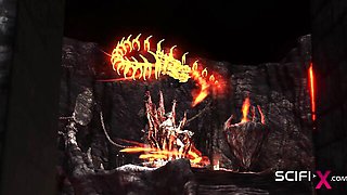 Fetching wench's rough porn