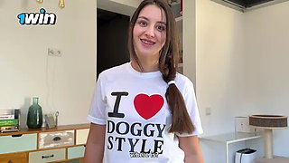 I Seduced My Step Sis when She Wearing "i Love Doggystyle" T-shirt and Missio...