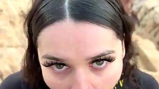 Amateur Beauty Craves Outdoor Passion With Blowjob Heat