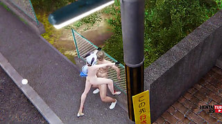 Genshin Impact Hentai - Ganyu Fucked in the Street - Japanese Manga Anime Porn