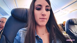 Petite brunette Lina Rose shares her libertine lifestyle in a French vlog