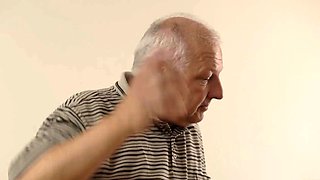 DADDY4K. Old man has sex with sons GF