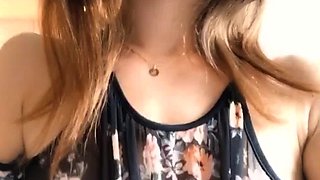 Webcam Teen masturbates and pretends you came in her mouth