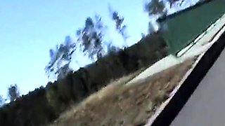 Outdoor Handjob Overlooking the Highway