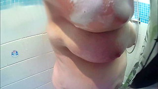 Soaping My Big Tits In The Shower