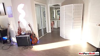 MILF stepmother gives me the best blowjob in my life