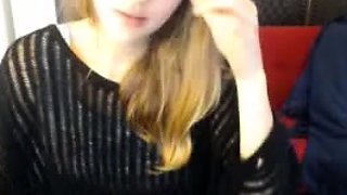 Close up with teen pussy pleased with dildo and vibrator