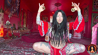 Busty Goddss Jenevieve Hexxx Belly Dances and Shows Her Amazing Curves!