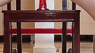 Jumping on the Dildo with Orgasm