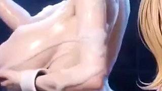 Just a Beautiful Blonde Showering, Ai Animation