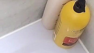 Playing with Dildo After Work, Piss and Shower
