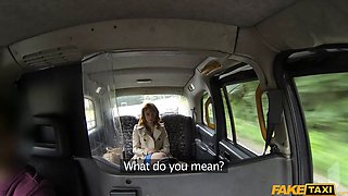 Fake cab - sweet red haired schoolgirl isn't so virgin when cheating