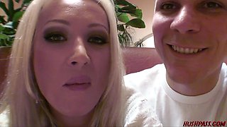 Home movie of hot blonde Diana Doll fucking a young guy