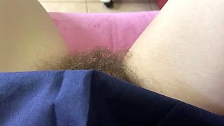 Hairy Pussy Compilation - Closeup of Big Clit & Bushy Amateur Cutieblonde