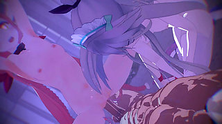 MMD R18 The admiral and Yamakaze and Ekaze have trained him to be a succubus hentai