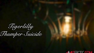 Lesbian trailer with modest TigerLilly from AltErotic