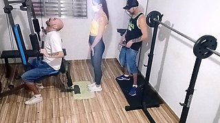 Wife cheating on her husband at the gym behind his back!