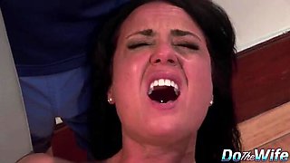 Gorgeous Brunette Wife Mahina Zaltana Takes Anal and Pussy Drilling