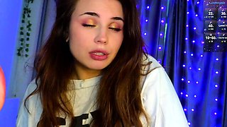 Amateur Brunette Slave Toyed