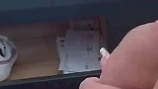 MILF Gives a Handjob and Gets Covered in Cum