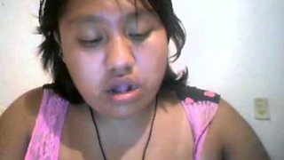 Mexicana en Webcam Enseando Tetas!