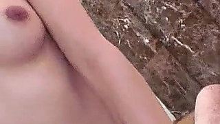 Asian skinny teen with hairy pussy banged by naughty step dad