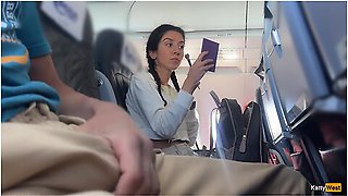Public Cock Flashing In Airplane - I Brought Stranger To Cum In Two Minutes