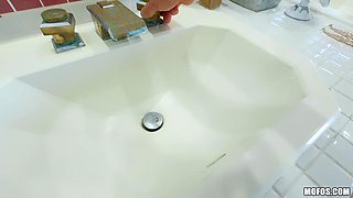 Tempting teen pornstar Lena Paul horny POV scene