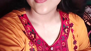 Hot step sister showing her big boobs and pussy to her step brother